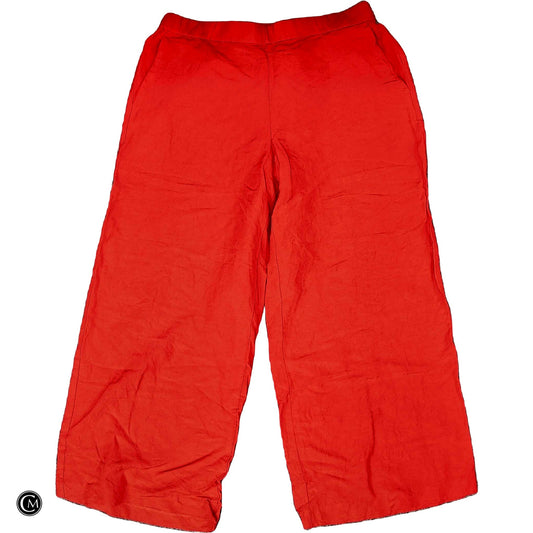 Pants Wide Leg By Ann Taylor In Orange, Size: L