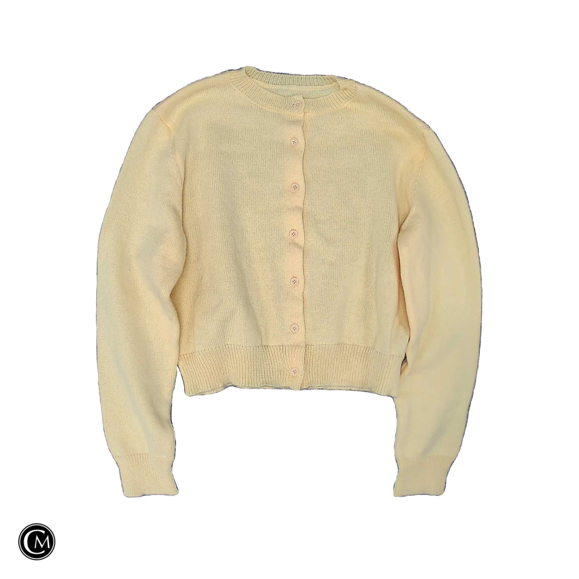 Sweater Cardigan By Clothes Mentor In Yellow, Size: L image 1