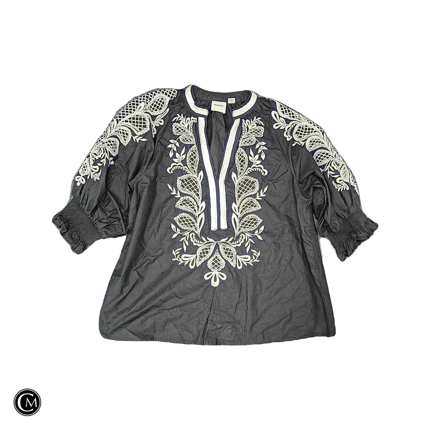 Top Ls By Maeve In Black & White, Size: Xs