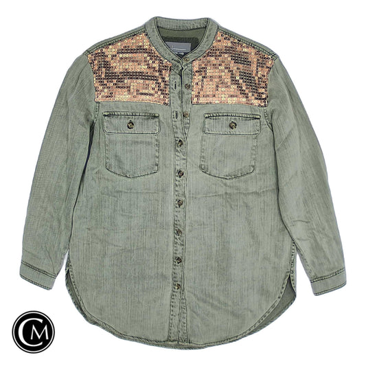 Top Ls By Anthropologie In Green, Size: 6