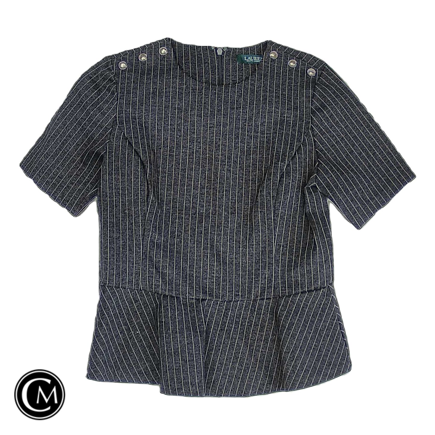 Top Ss By Lauren By Ralph Lauren In Grey, Size: S