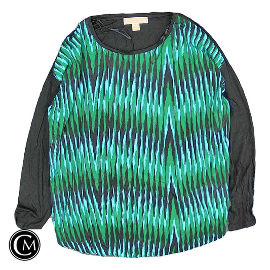 Top Ls By Michael By Michael Kors In Blue & Green, Size: L