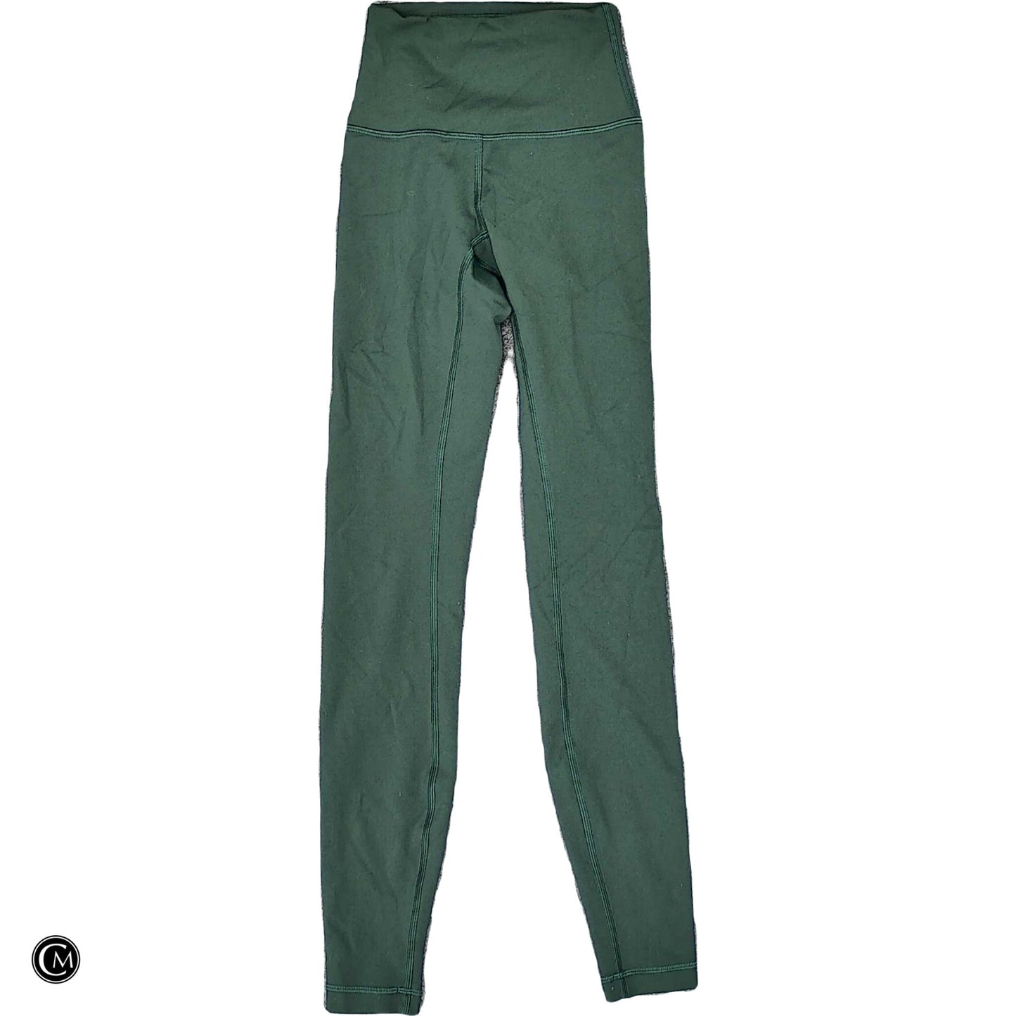 Athletic Leggings By Lululemon In Green, Size: Xs