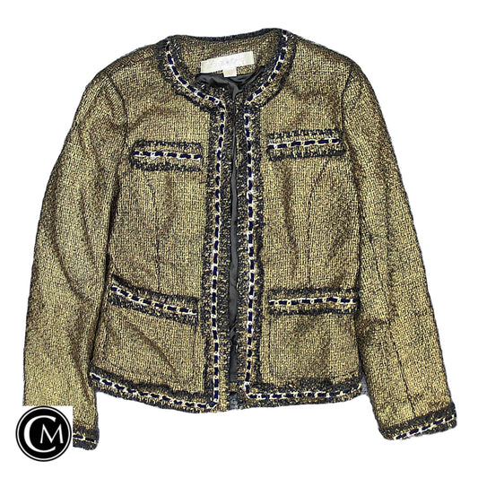 Blazer By Boston Proper In Black & Gold, Size: 6