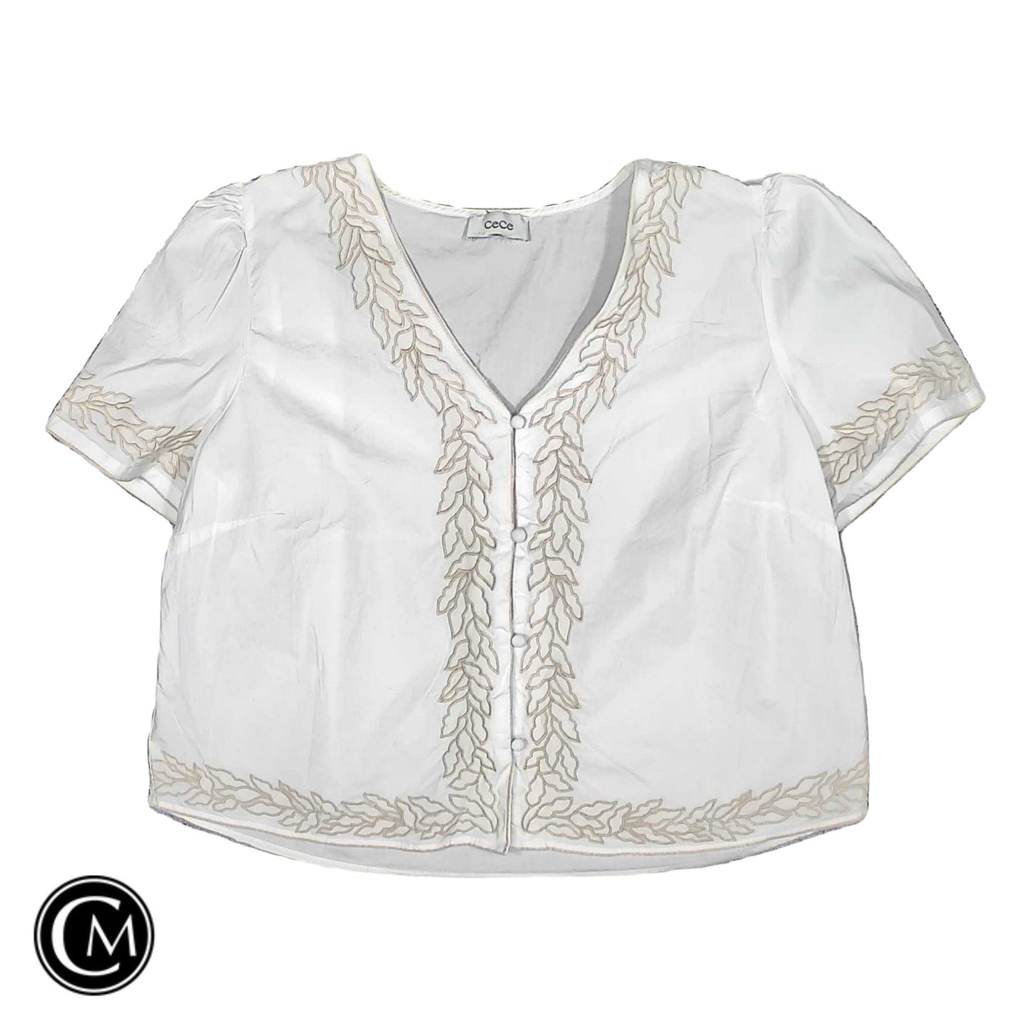 Top Ss By Cece In Yellow, Size: Lp image 1