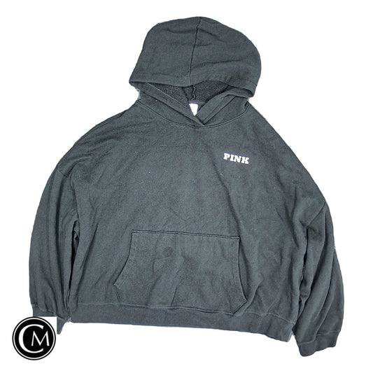 Sweatshirt Hoodie By Pink In Black, Size: Xxl