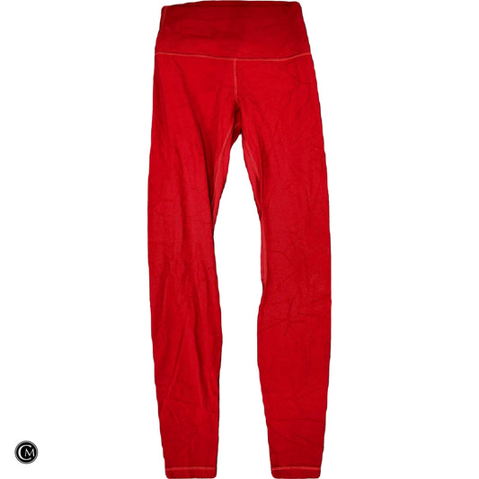 Athletic Leggings By Lululemon In Red, Size: S