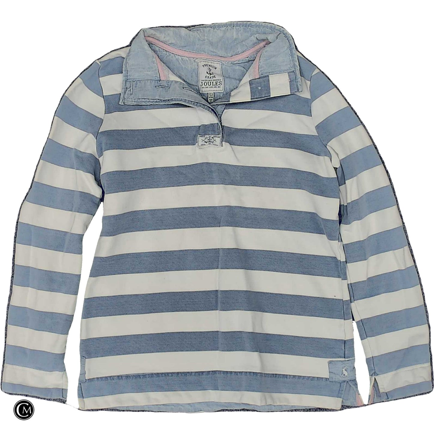 Top Ls By Joules In Blue & White, Size: M