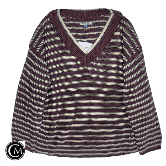Sweater By American Eagle In Purple & White, Size: Xs