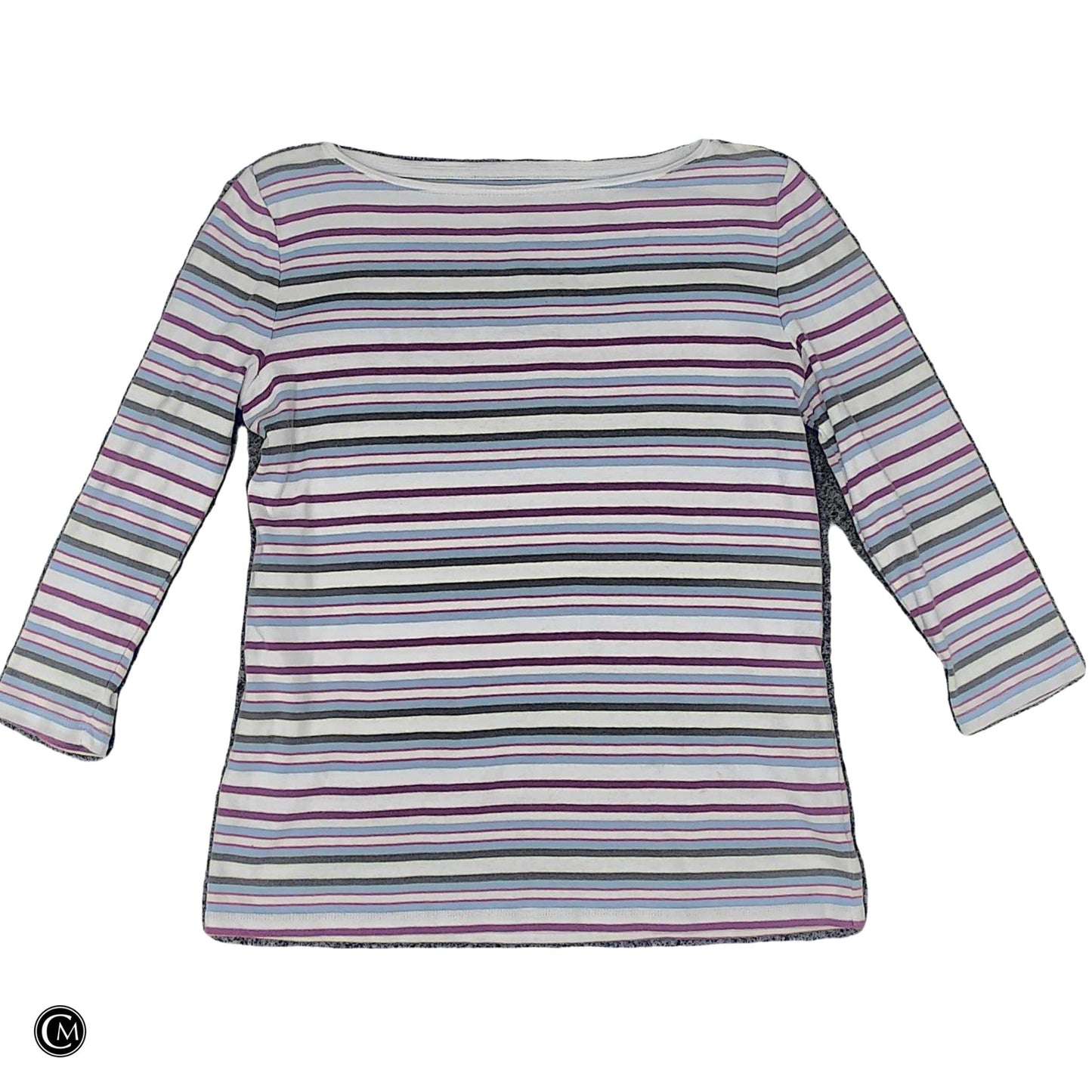 Top Ls By Talbots In Striped Pattern, Size: Mp