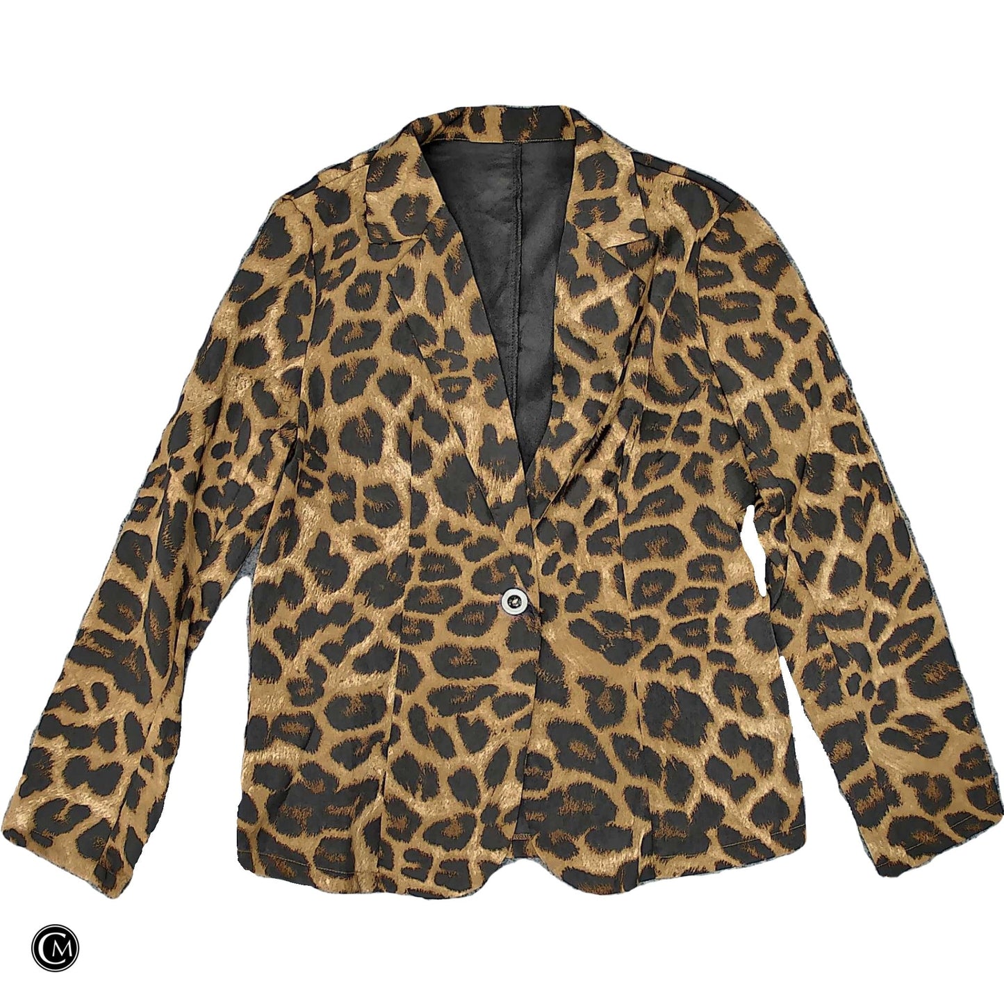 Blazer In Animal Print, Size: Xl