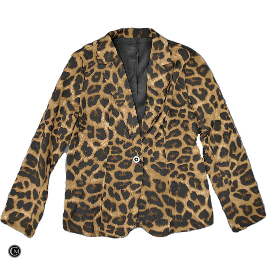 Blazer In Animal Print, Size: Xl
