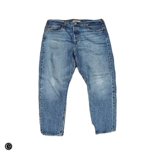 Jeans Straight By Levis In Blue Denim, Size: 18 image 1