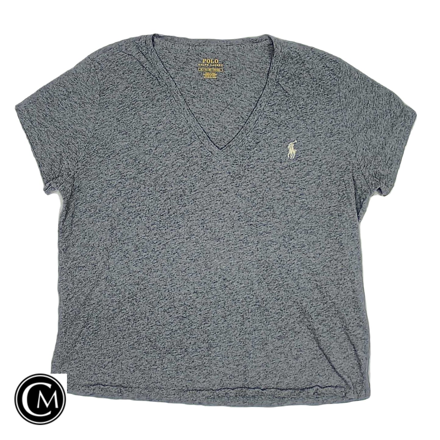 Top Ss Basic By Polo Ralph Lauren In Grey, Size: Xl image 1