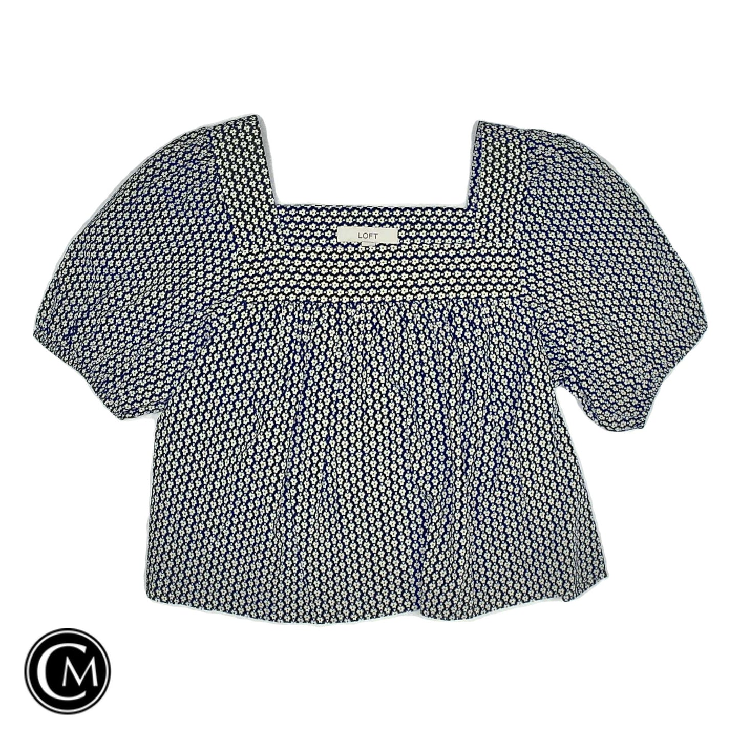 Top Ss By Loft In Blue & White, Size: S image 1