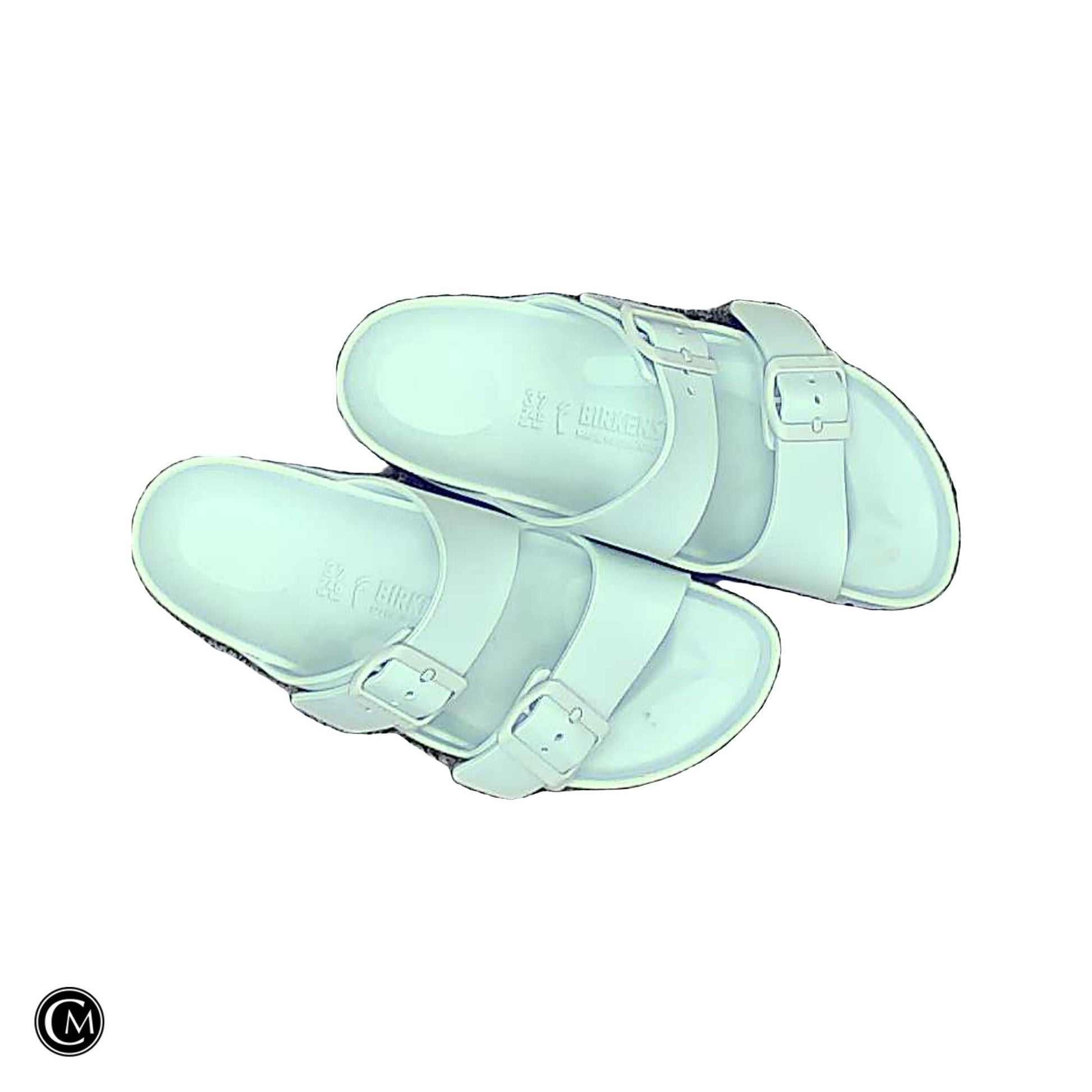 Sandals Flats By Birkenstock In Blue, Size: 6 image 1