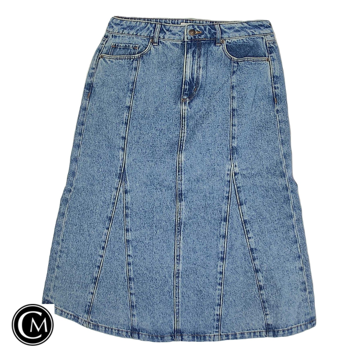 Skirt Maxi By Loft In Blue Denim, Size: 4