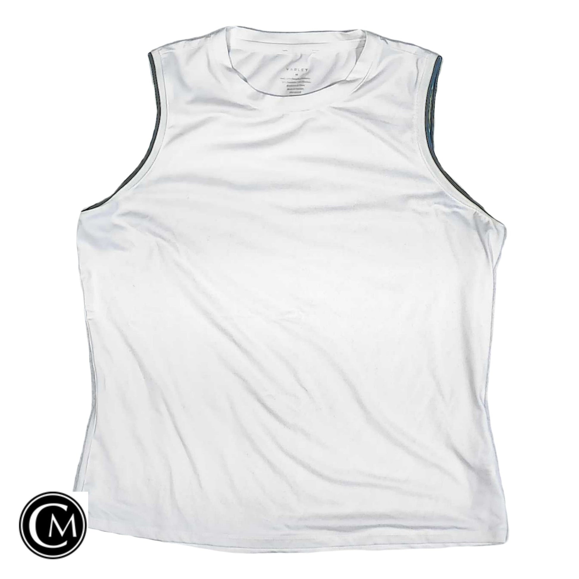 Athletic Tank Top By Varley In Green & White, Size: M image 1