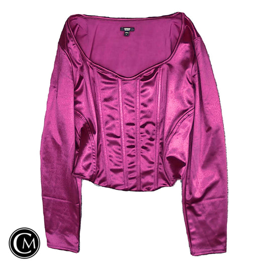 Top Ls By Express In Purple, Size: M image 1