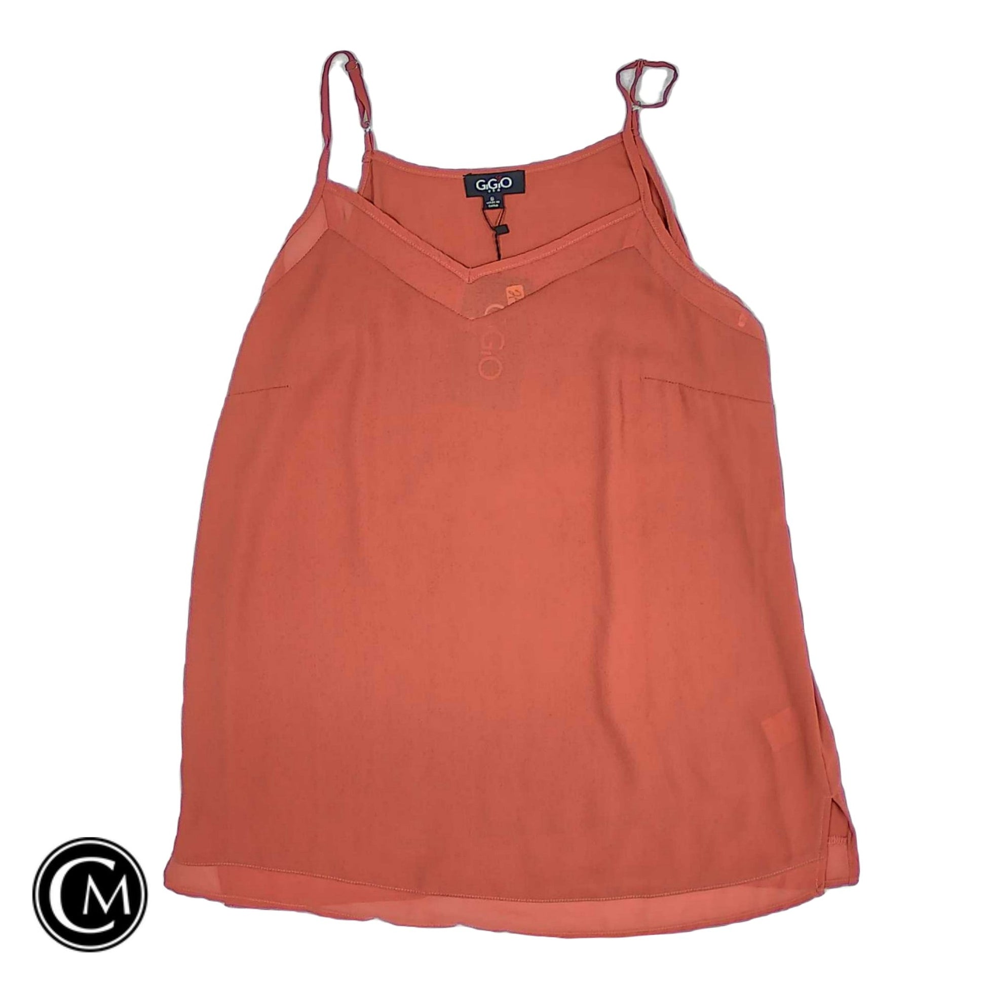 Top Sleeveless By Gigio In Orange, Size: S image 1
