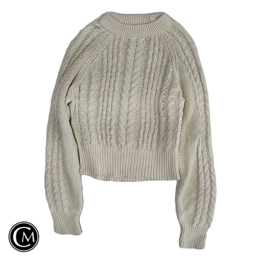 Sweater By Anthropologie In Cream, Size: M