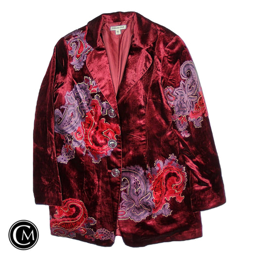 Blazer By Coldwater Creek In Maroon, Size: 12