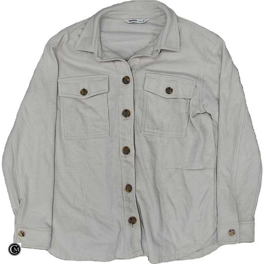 Jacket Shirt By Sonoma In Cream, Size: M