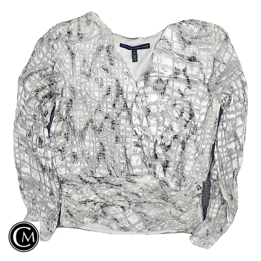Blouse Ls By White House Black Market In Grey, Size: S