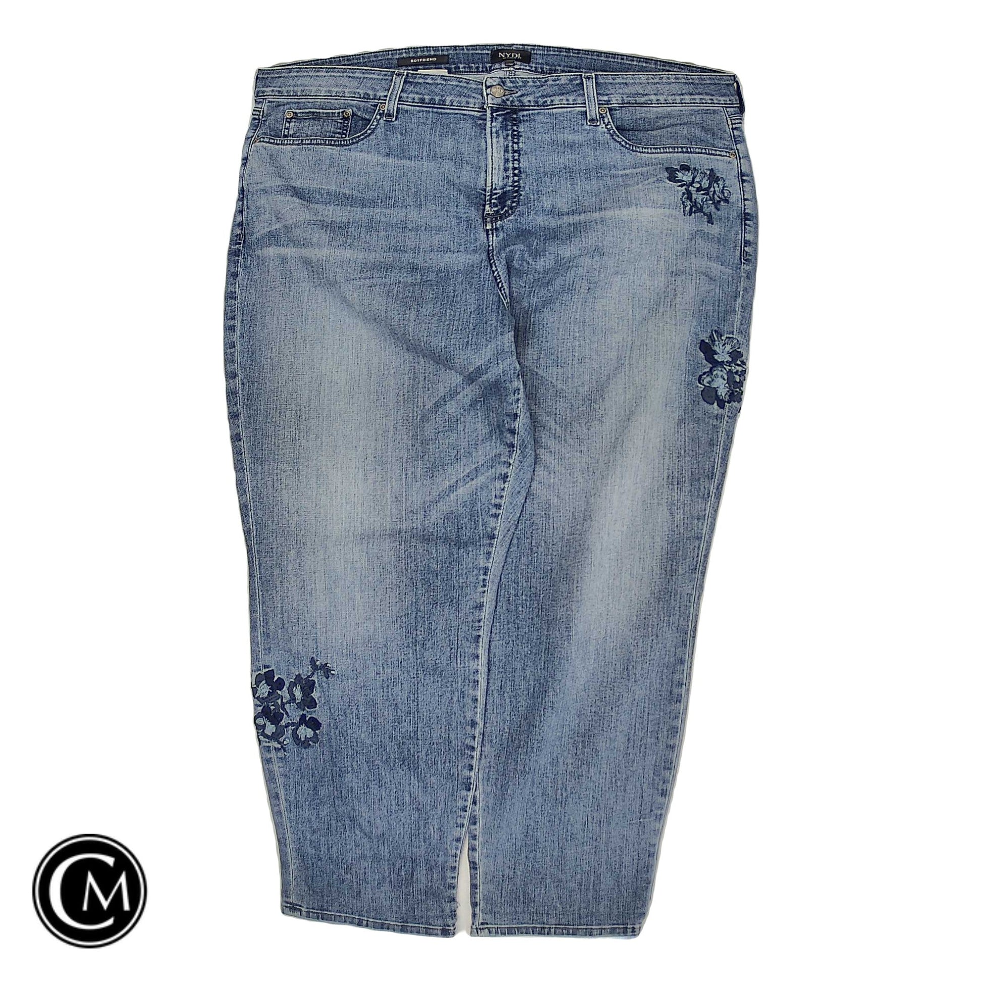 Jeans Straight By Not Your Daughters Jeans In Blue Denim, Size: 22 image 1