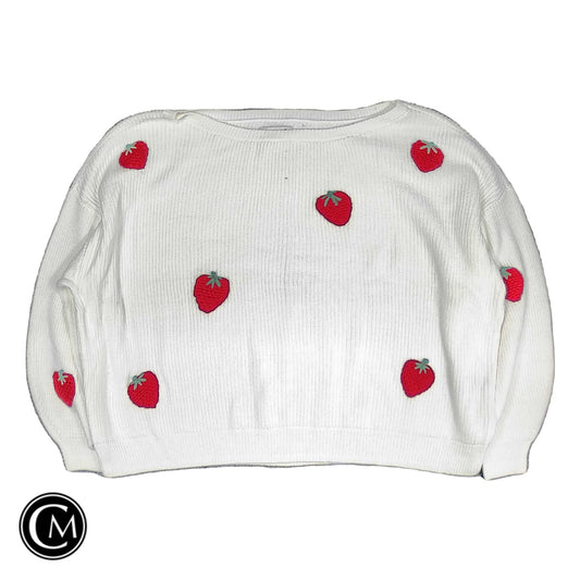 Sweater By Hollister In Red & White, Size: Xxl