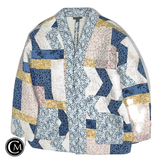 Jacket Other By Style And Company In Blue & White, Size: L