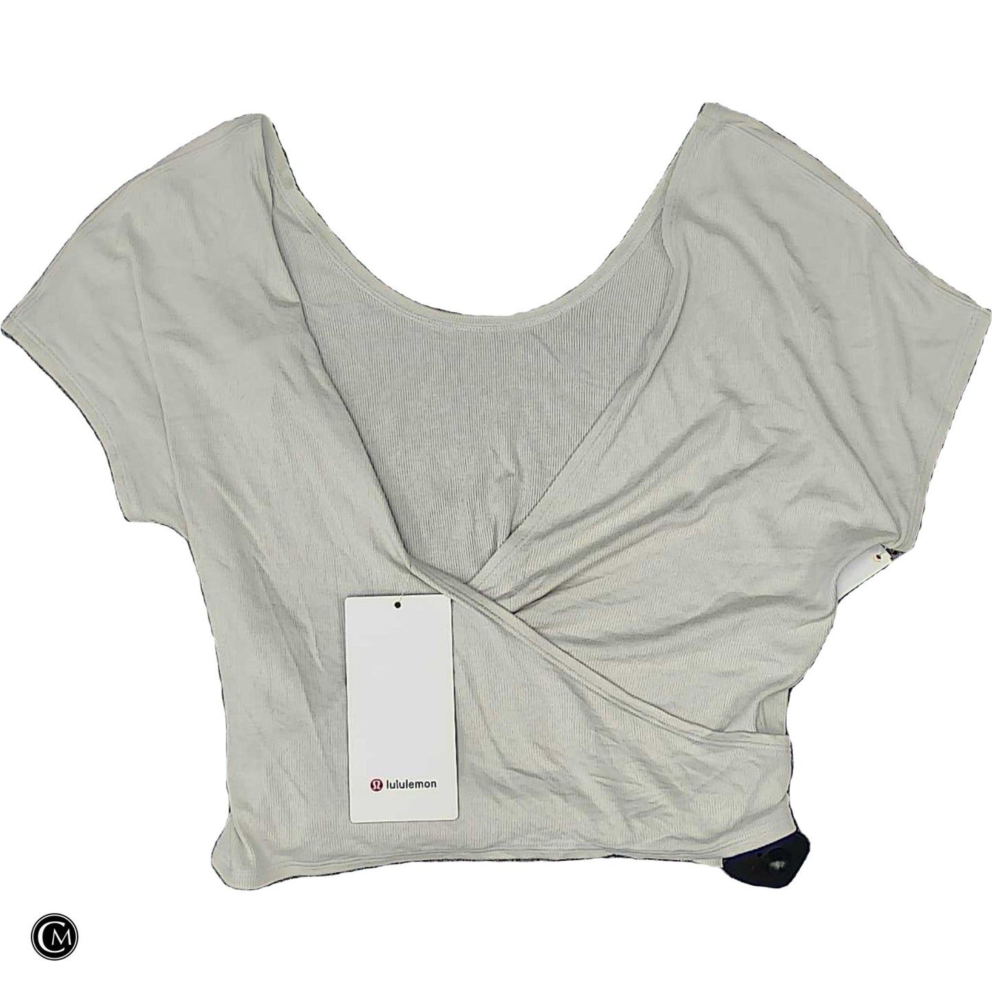 Athletic Top Ss By Lululemon In Cream, Size: S