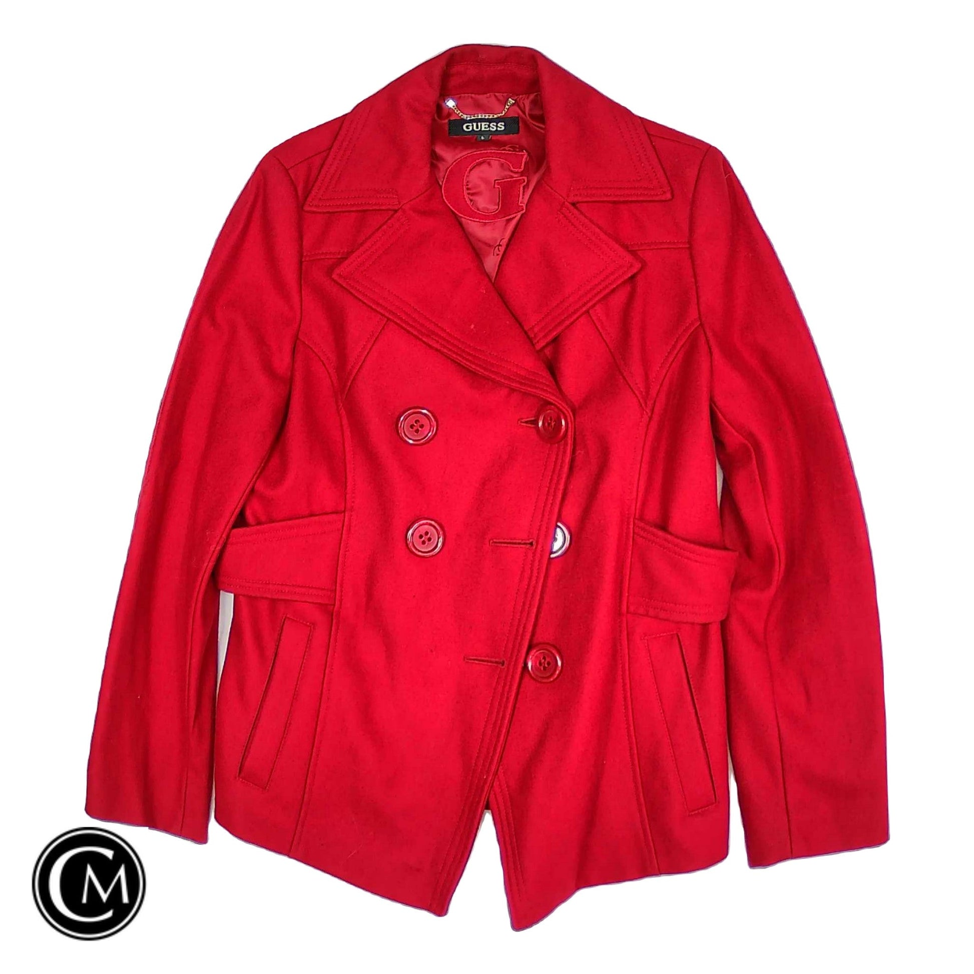 Coat Wool By Guess In Red, Size: L image 1