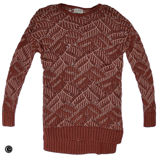 Sweater By Universal Thread In Brown & Cream, Size: L