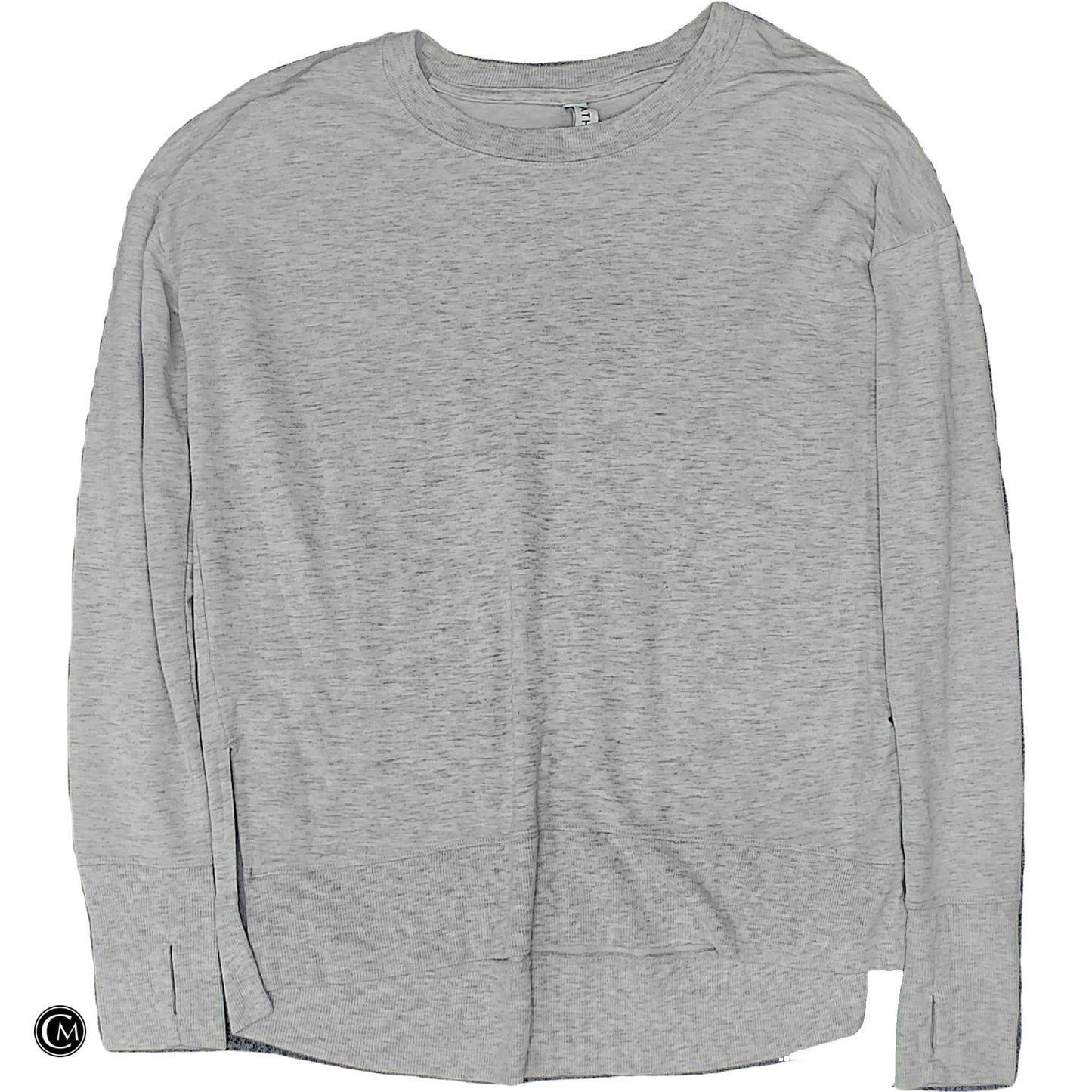 Athletic Top Ls Crewneck By Athleta In Grey, Size: Xs