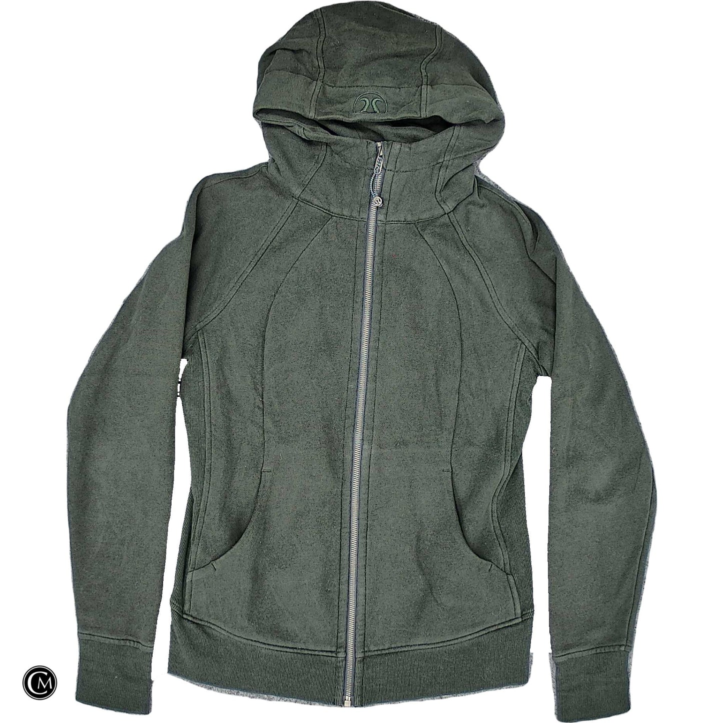 Athletic Jacket By Lululemon In Green, Size: M