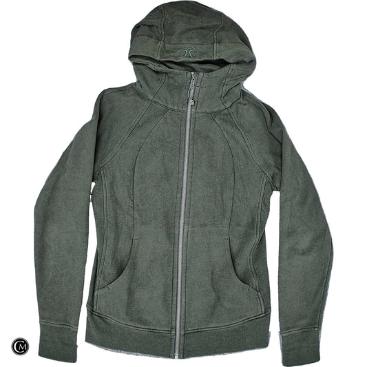 Athletic Jacket By Lululemon In Green, Size: M