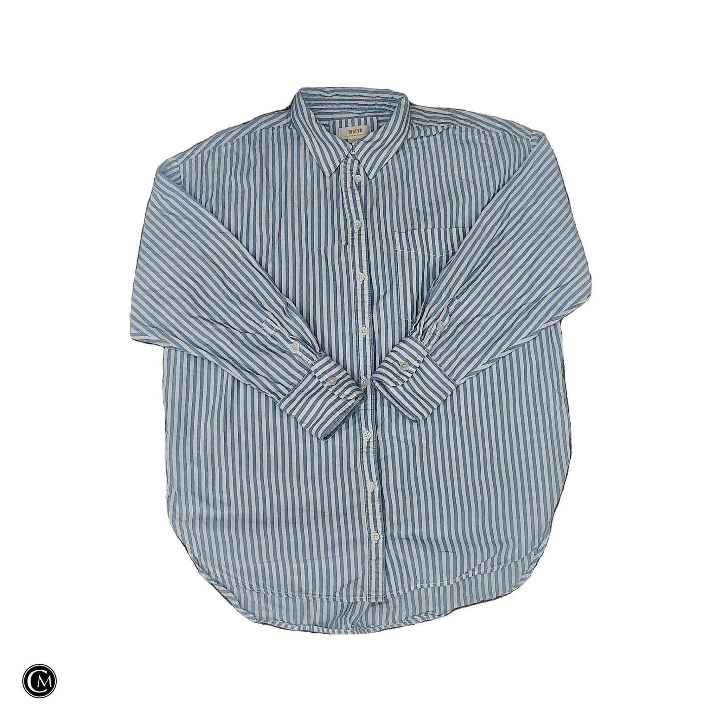Top Ls By Maeve In Blue & White, Size: M