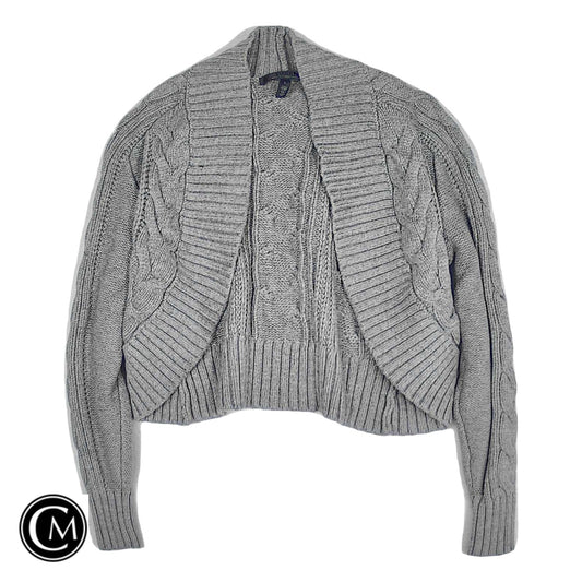 Sweater Cardigan By White House Black Market In Grey, Size: L