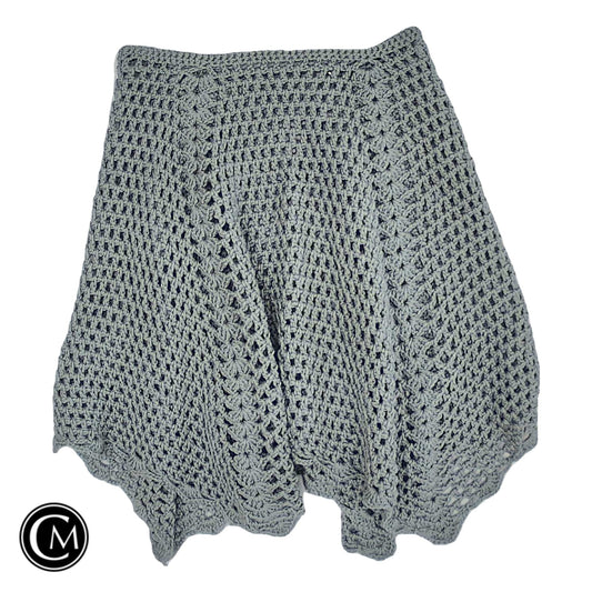 Poncho By Clothes Mentor In Grey, Size: Osfm