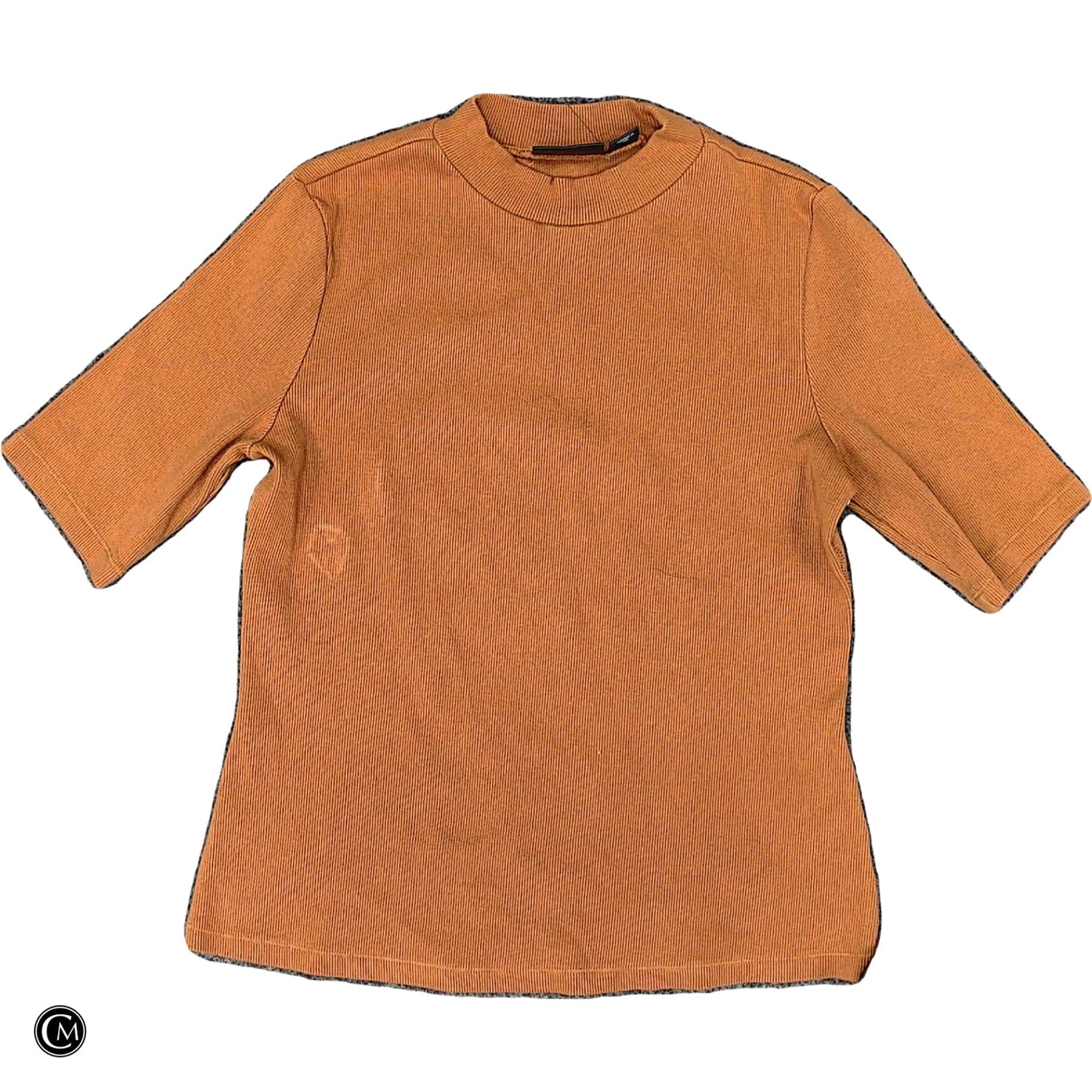 Top Short Sleeve By Maeve In Orange, Size: M