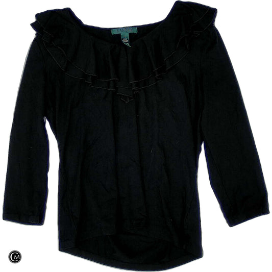 Top Ls By Lauren By Ralph Lauren In Black, Size: M