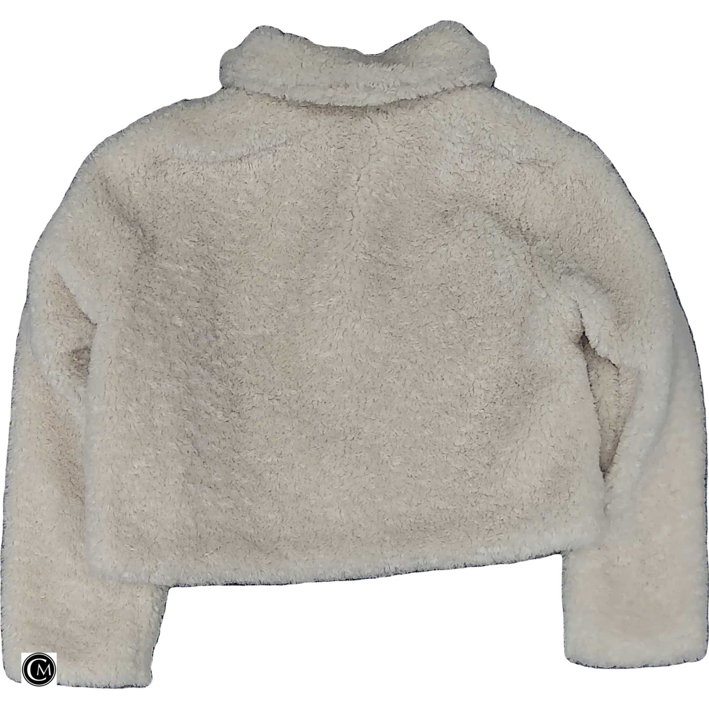 Coat Faux Fur & Sherpa By Vici In Cream, Size: Xs