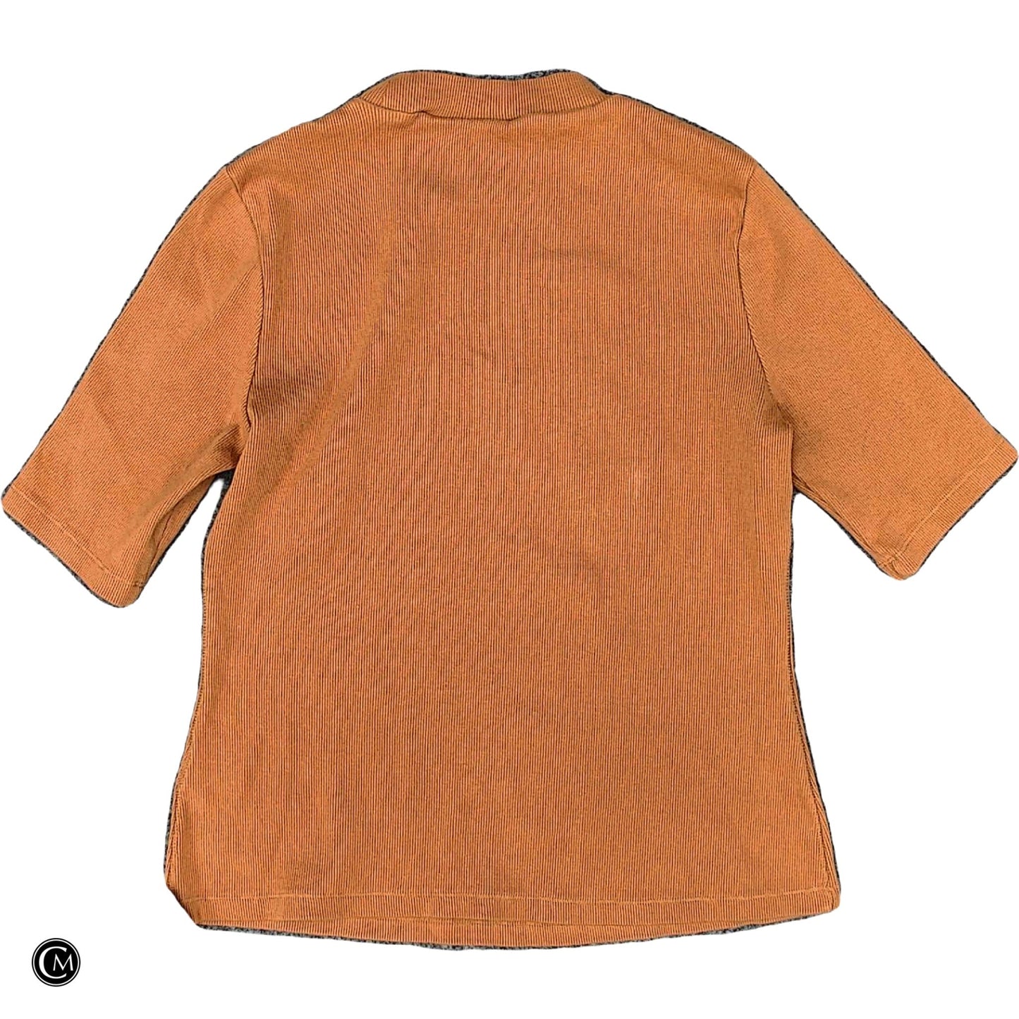 Top Short Sleeve By Maeve In Orange, Size: M