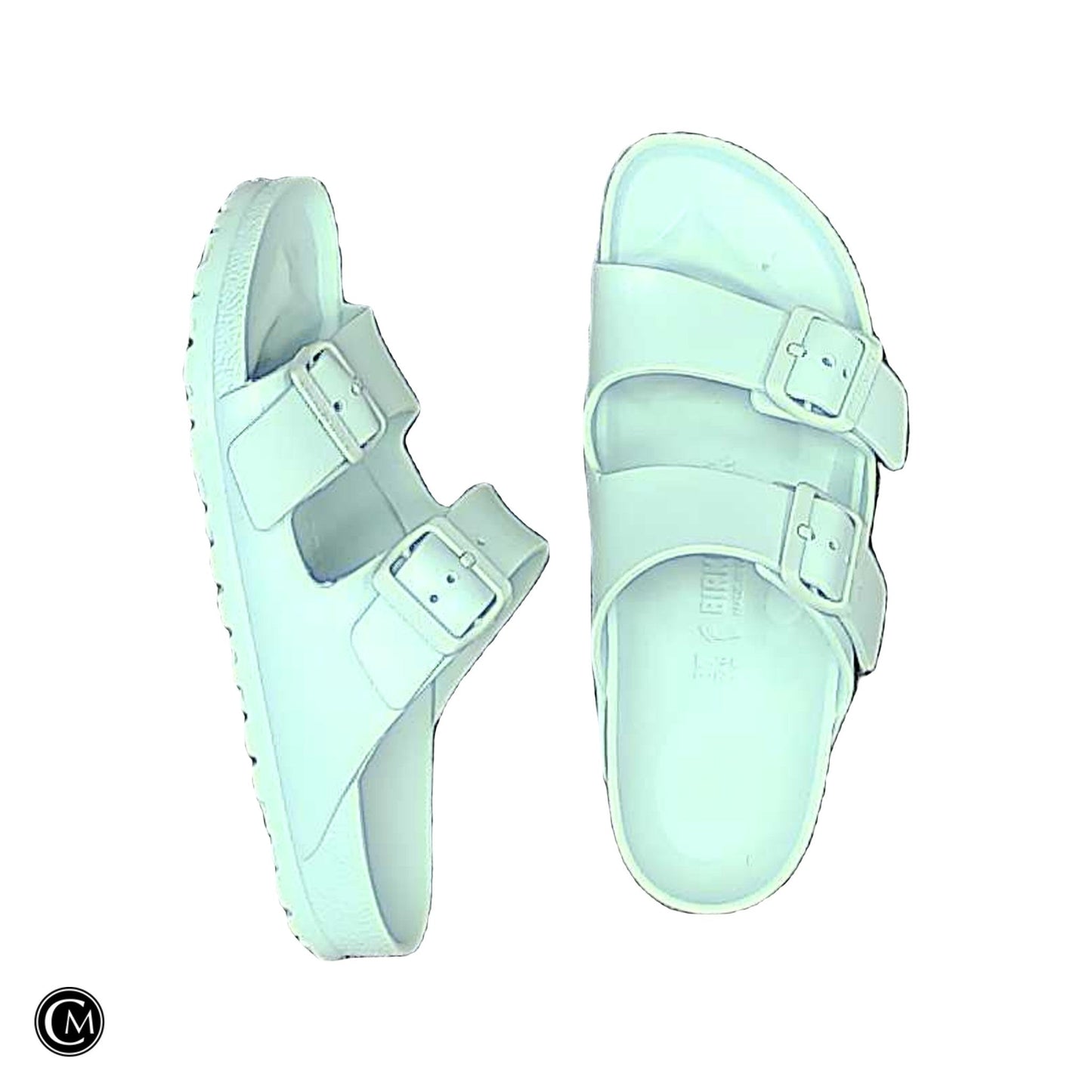 Sandals Flats By Birkenstock In Blue, Size: 6 image 3