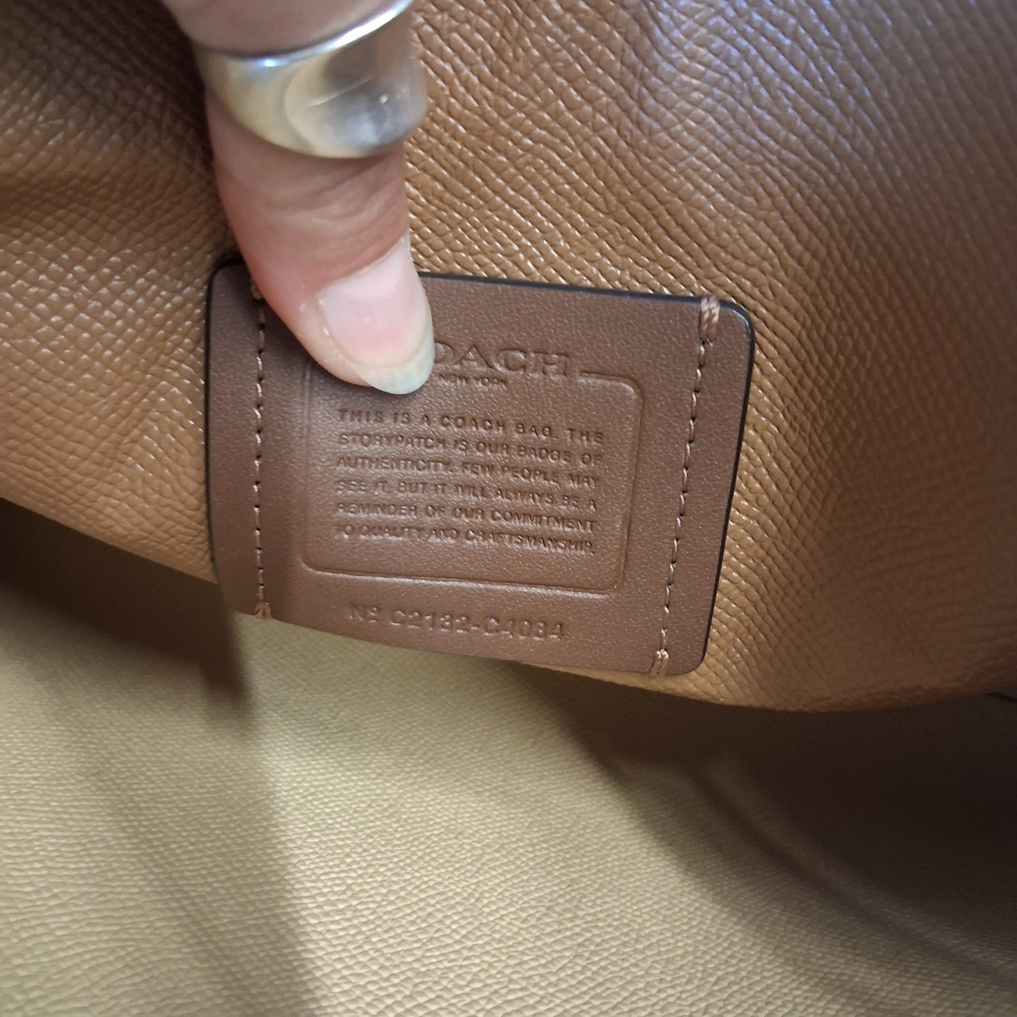 Handbag Designer By Coach, Size: Medium