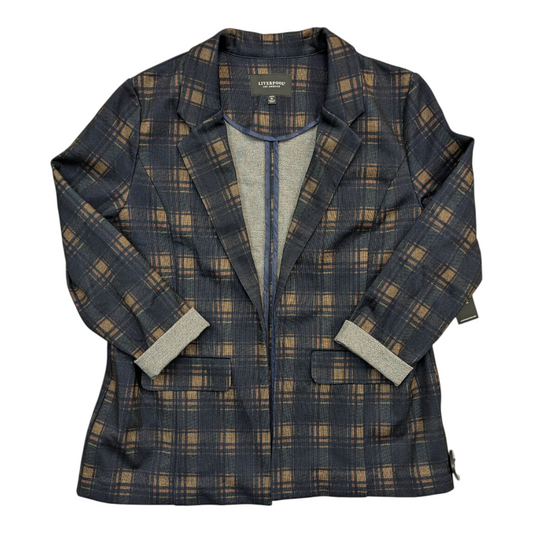 Blazer By Liverpool In Plaid Pattern, Size:Xlp
