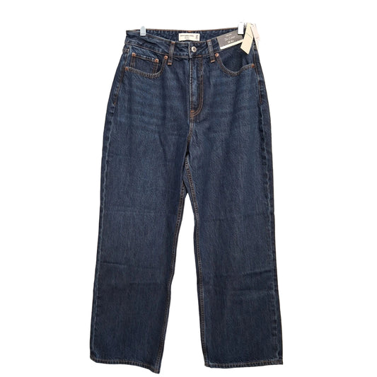 Jeans Wide Leg By Abercrombie And Fitch In Blue Denim, Size:6
