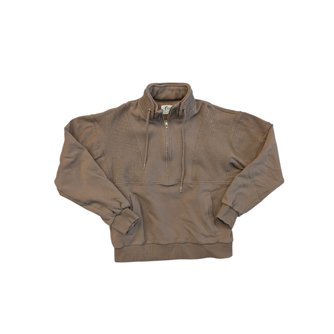 Athletic Jacket By Zyia In Brown, Size:M