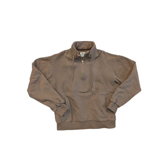Athletic Jacket By Zyia In Brown, Size:M